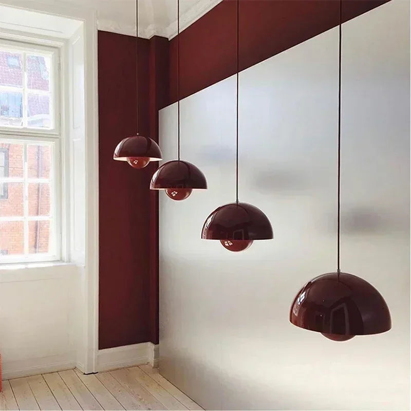 Denmark Designer Semicircular Flower Bud Pendant Lamp