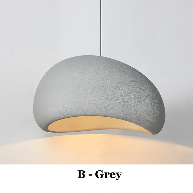 Lámpara colgante LED nórdica Wabi-Sabi