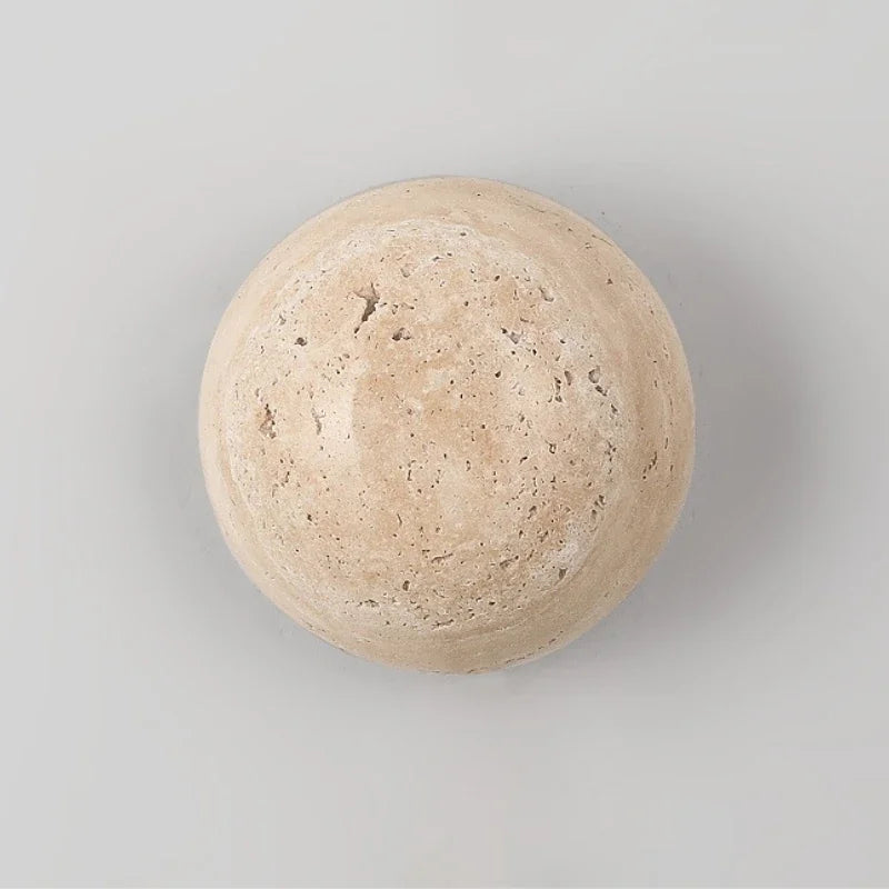 Modern Travertine Limestone Wall Lamp