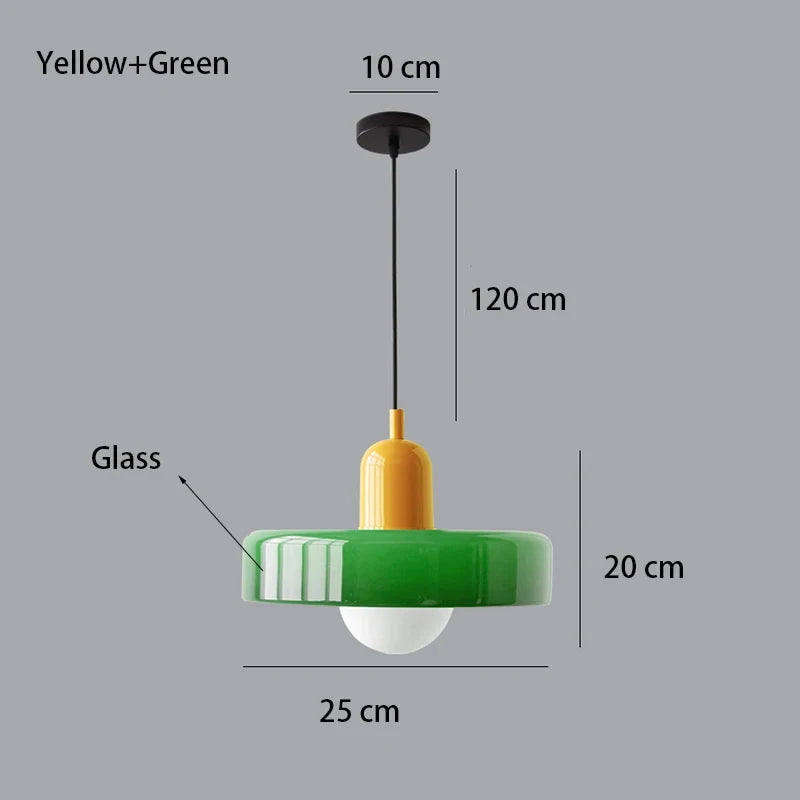Nordic Glass Bauhaus Chandelier