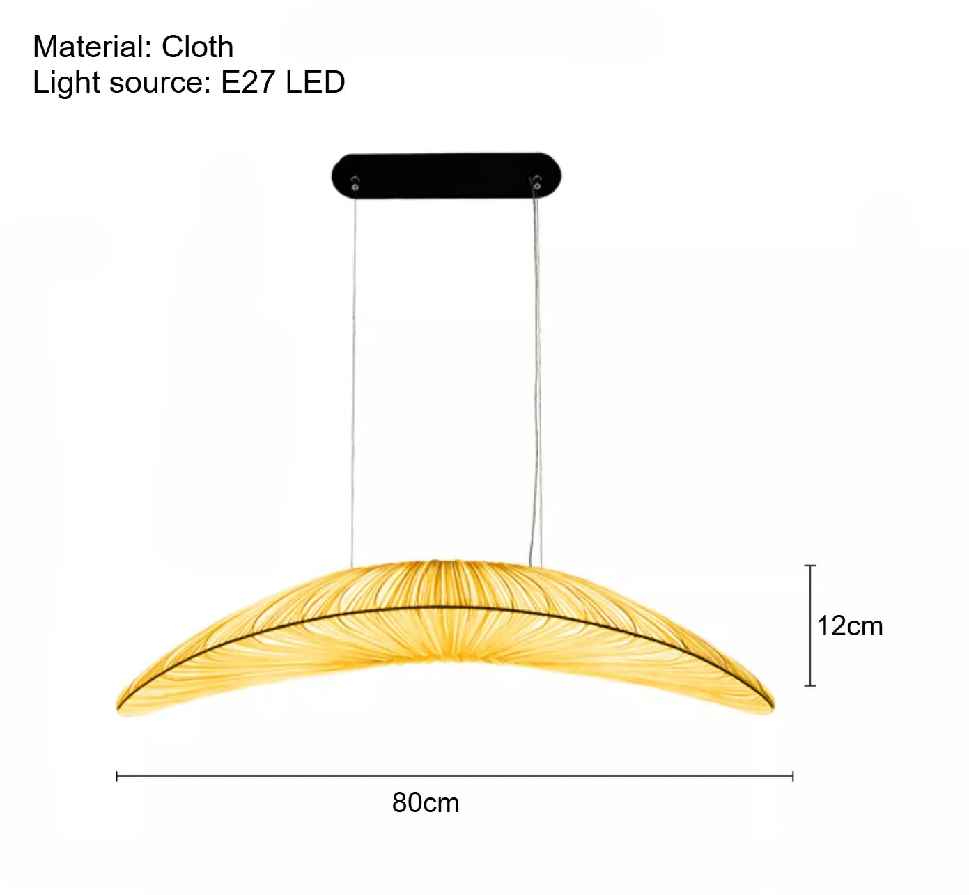 Bohemian Fabric LED Pendant Light