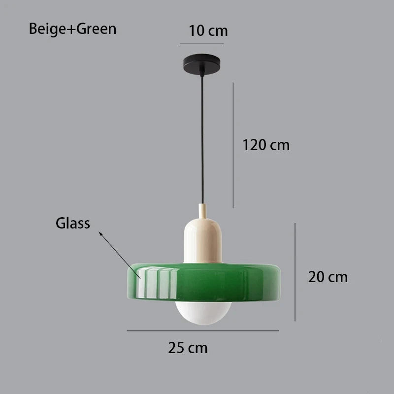 Nordic Glass Bauhaus Chandelier