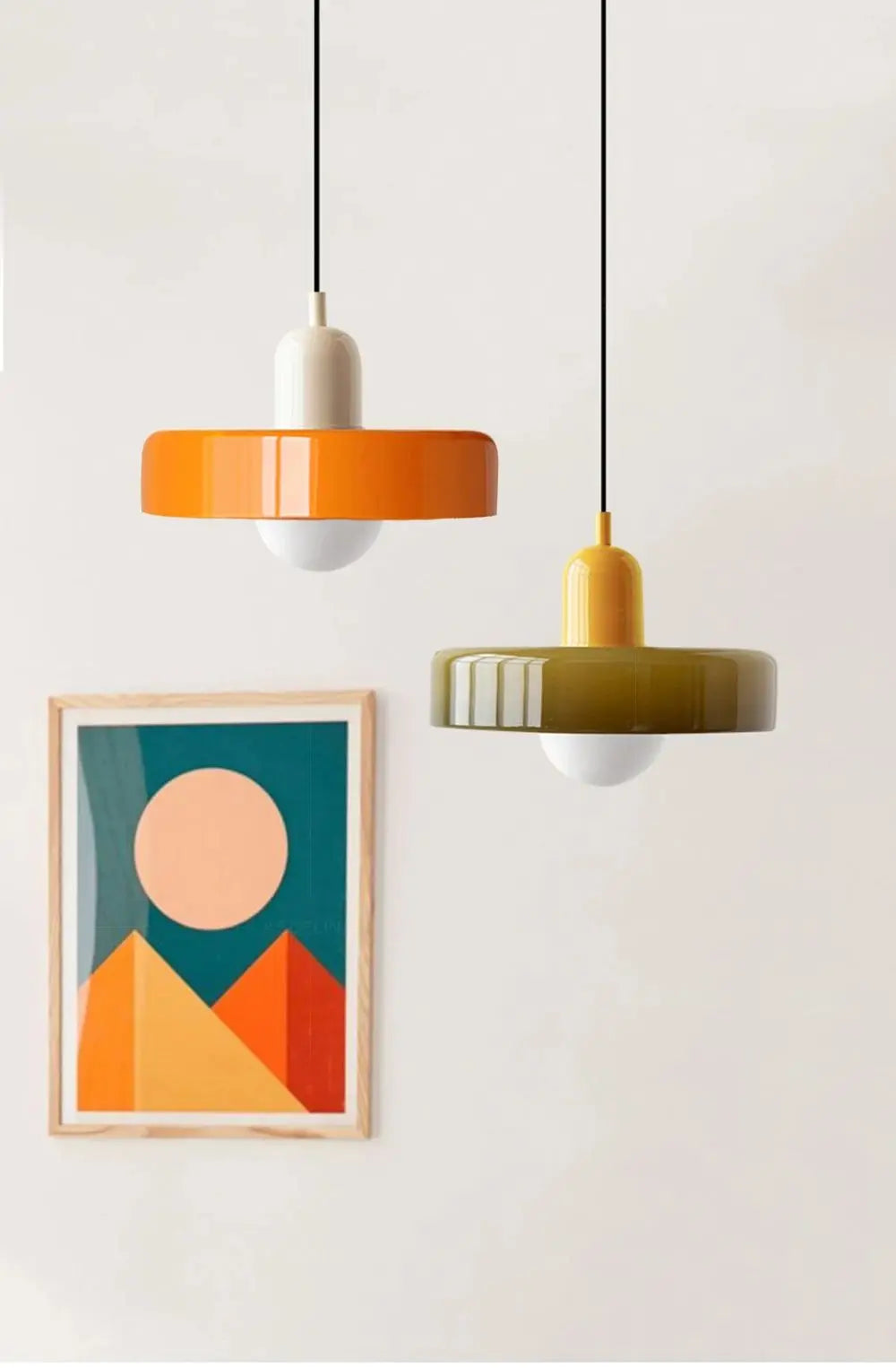 Nordic Glass Bauhaus Chandelier