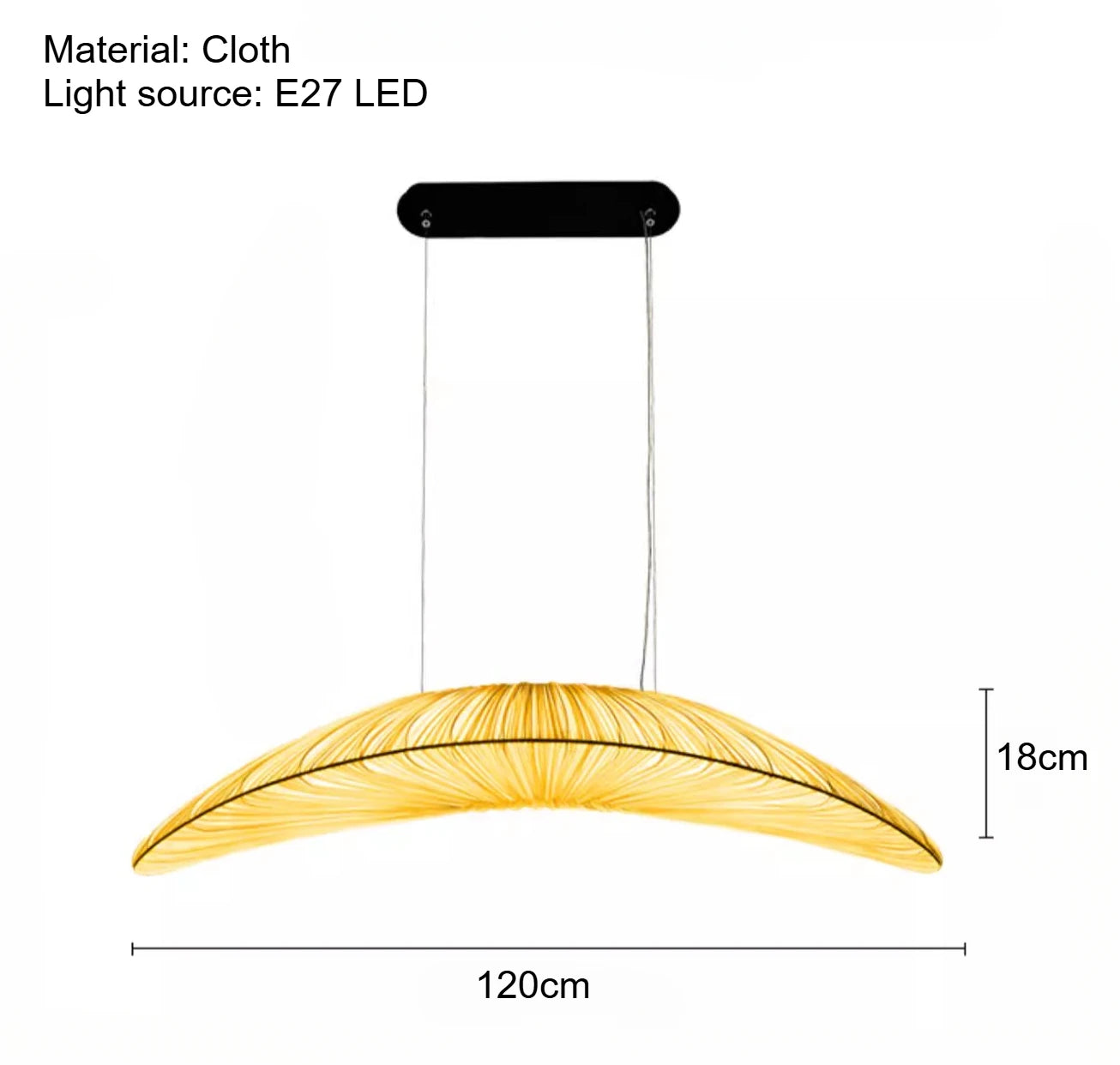 Bohemian Fabric LED Pendant Light