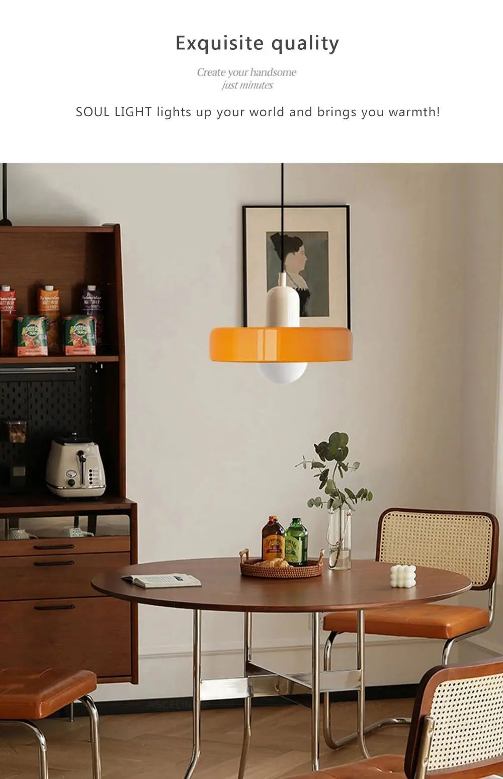 Nordic Glass Bauhaus Chandelier