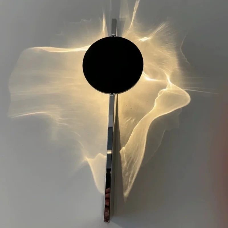Modern Minimalist Stainless Steel Rotating Wall Lamp
