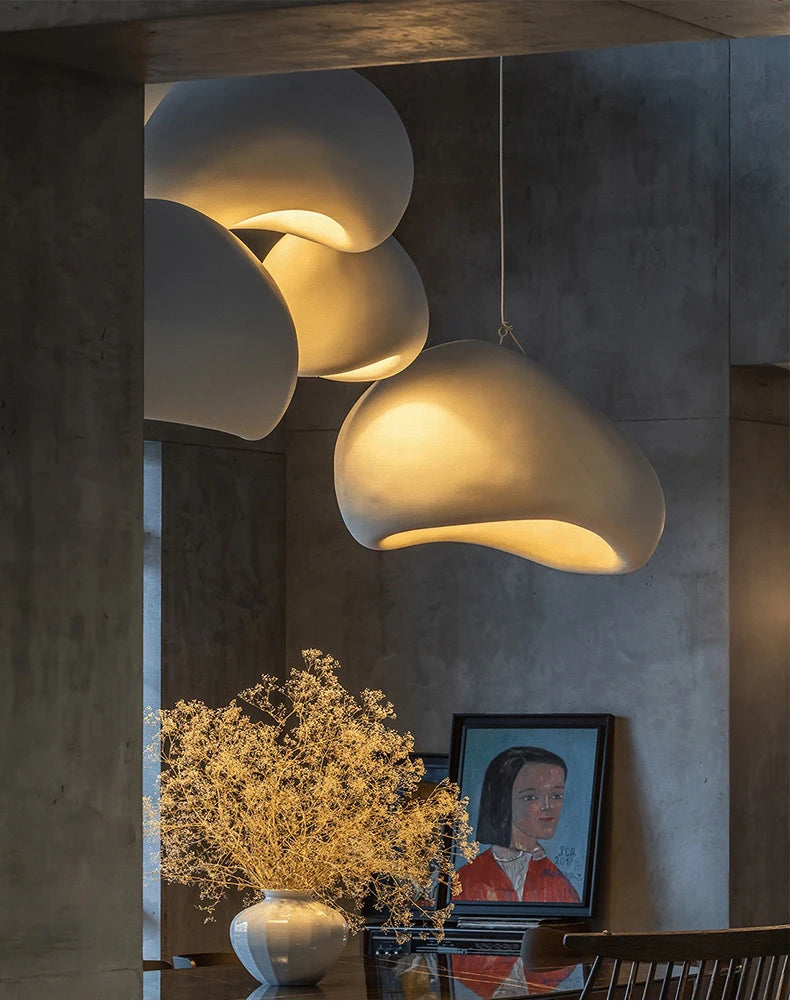 Lámpara colgante LED nórdica Wabi-Sabi