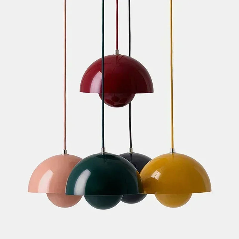 Denmark Designer Semicircular Flower Bud Pendant Lamp