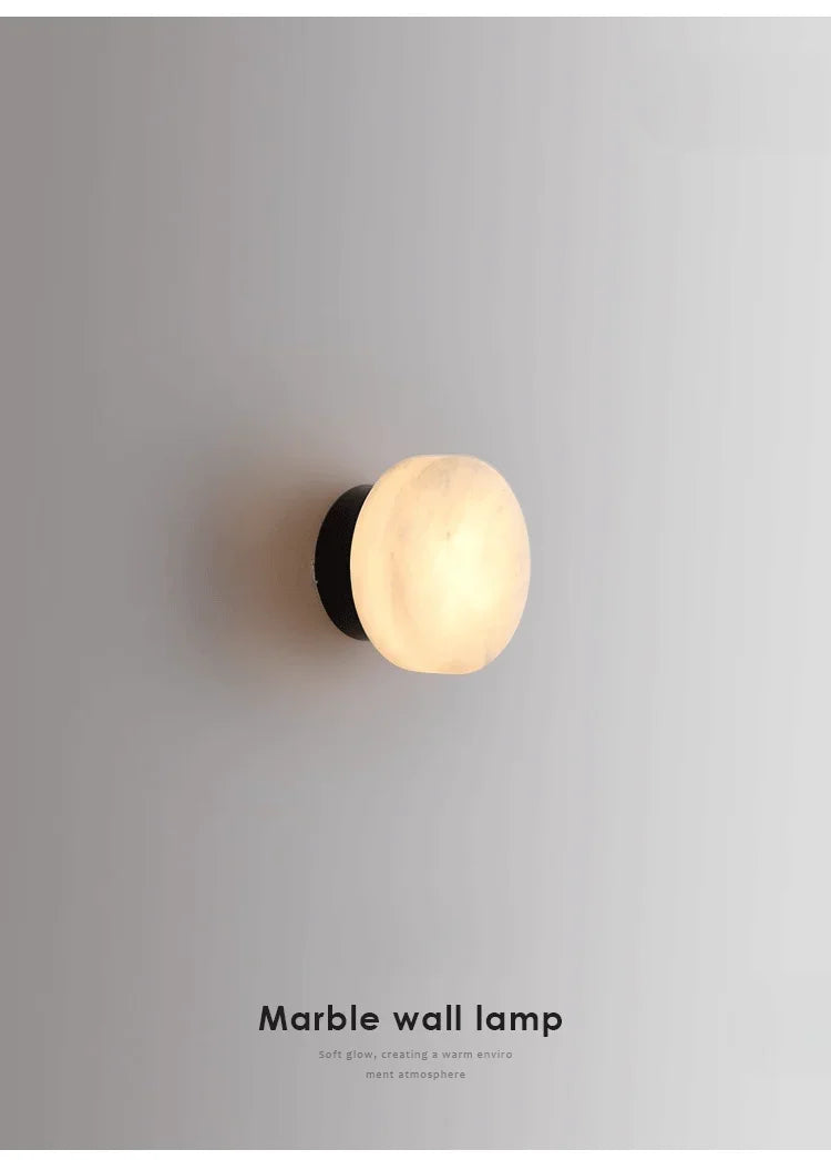 Luxury Spanish Natural Marble Wall Lamp