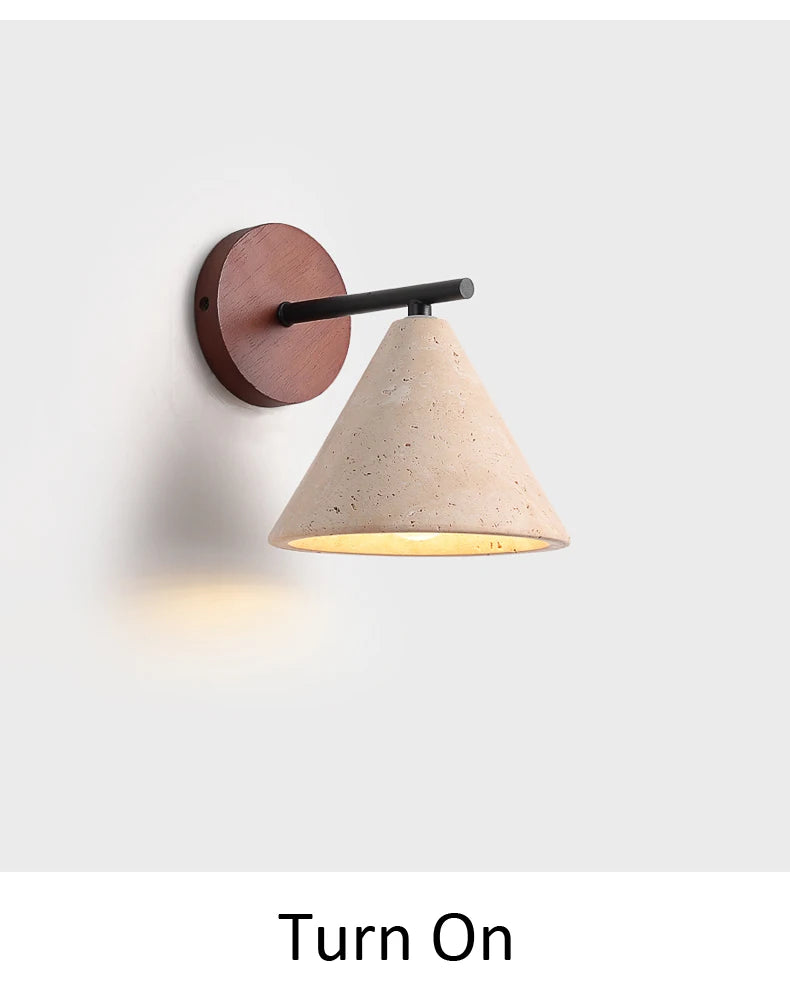 Creative Wabi-Sabi Cone Triangle Wall Light