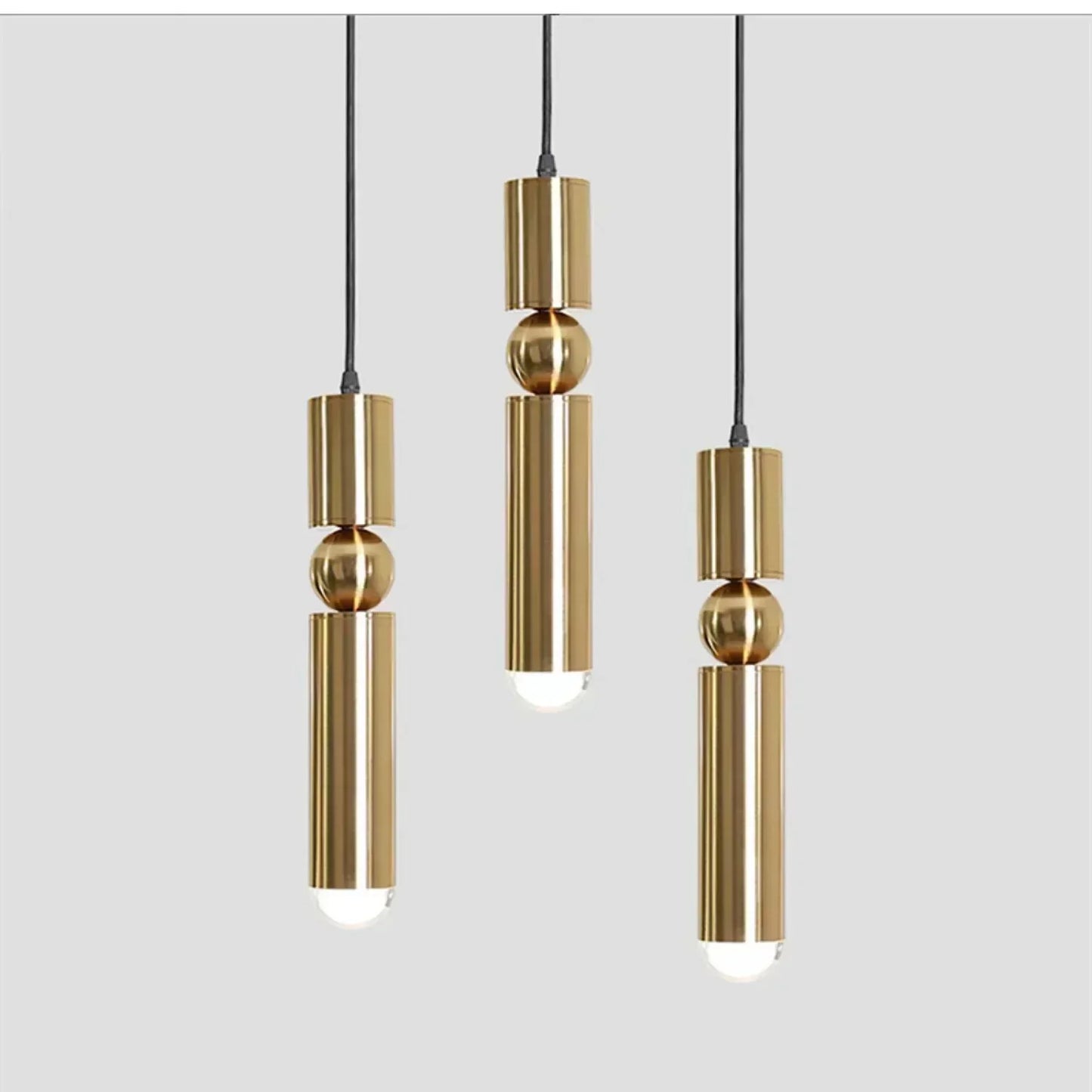 Lámpara colgante con foco LED nórdico moderno