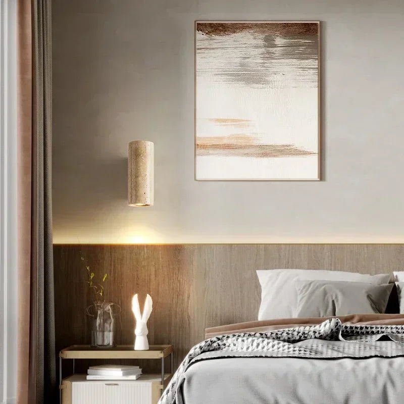 Luxury Travertine Stone Wall Lamp