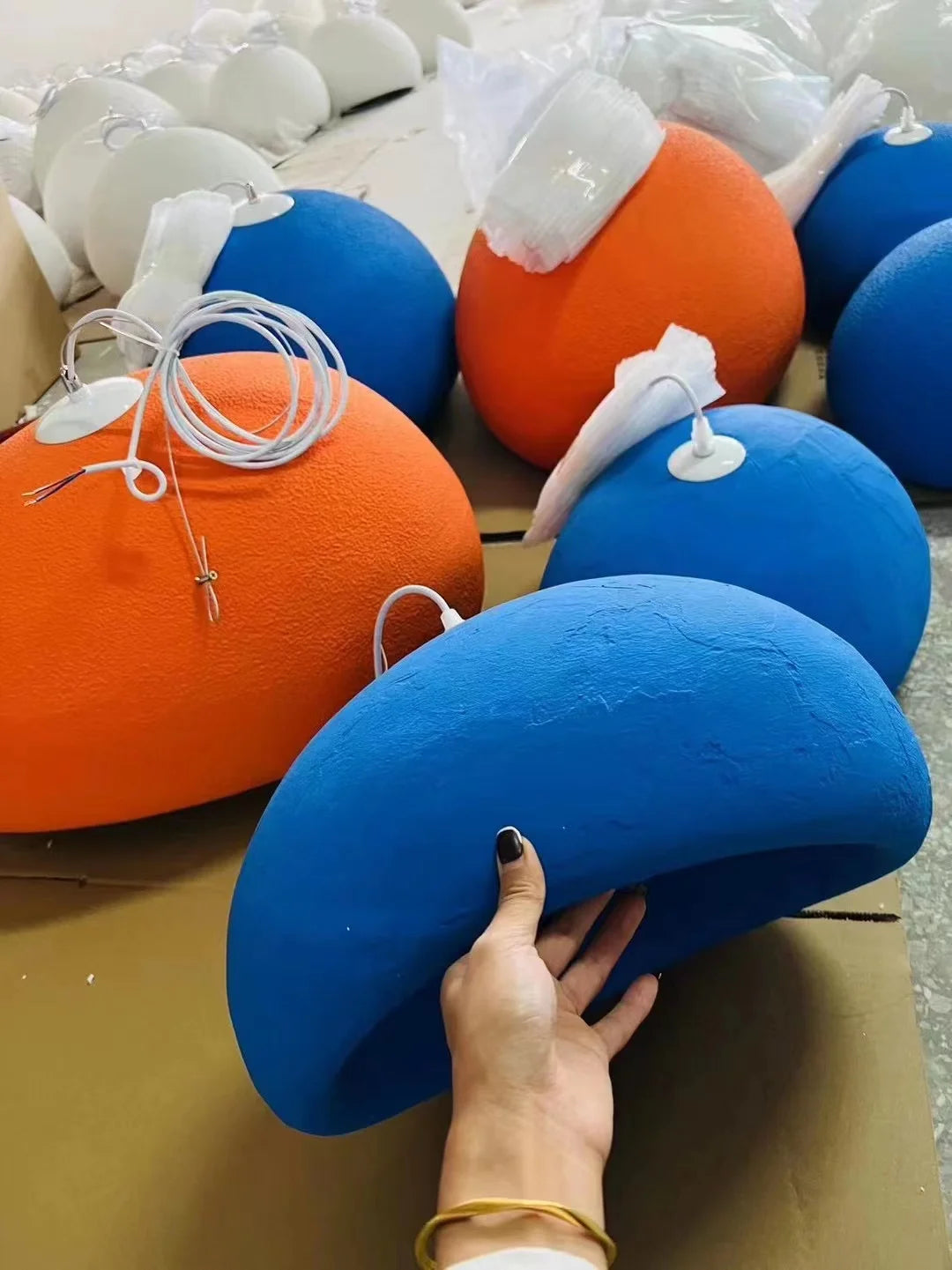 Lámpara colgante LED nórdica Wabi-Sabi