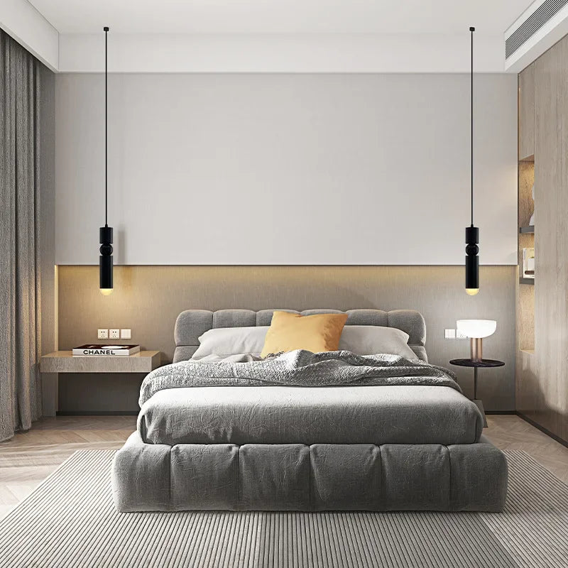 Lámpara colgante con foco LED nórdico moderno