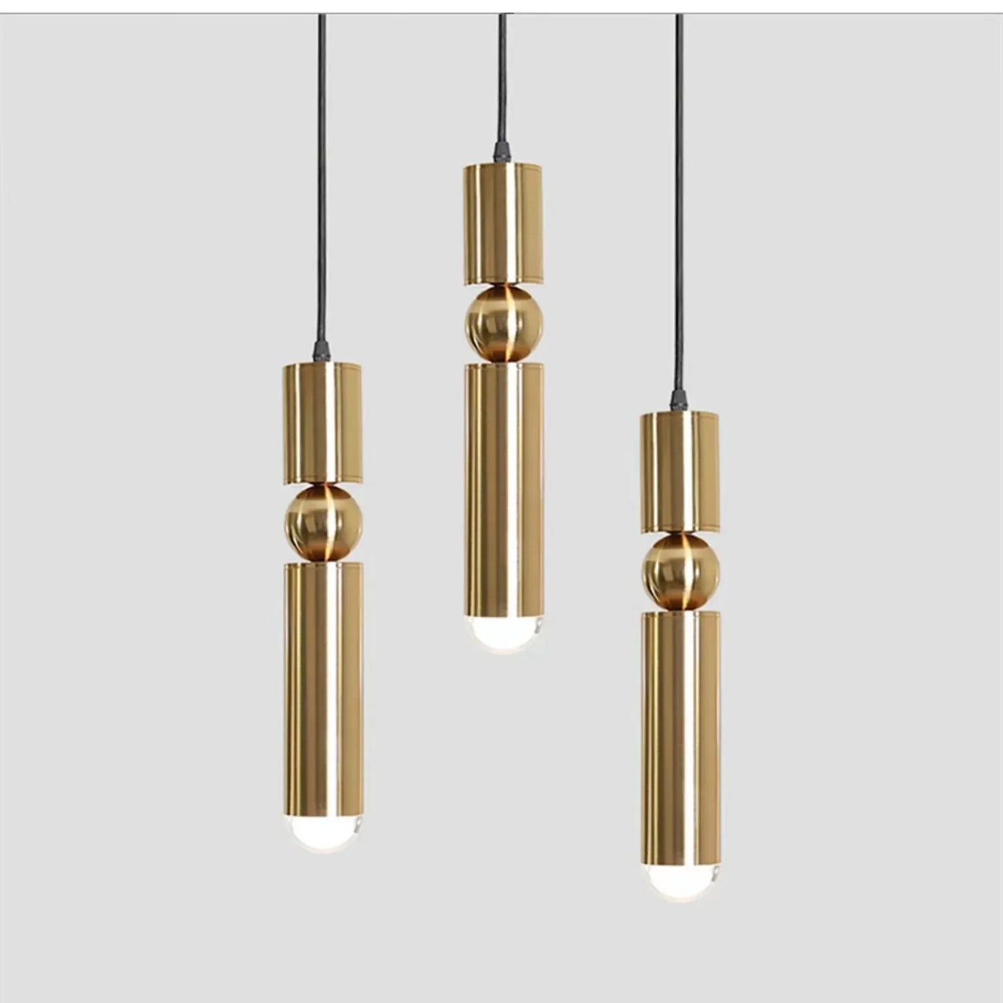 Lámpara colgante con foco LED nórdico moderno