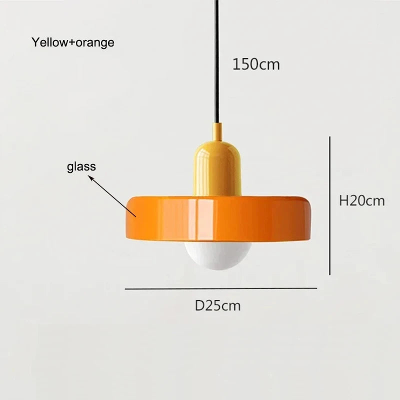 Nordic Glass Bauhaus Chandelier
