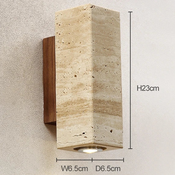 Luxury Travertine Stone Wall Lamp