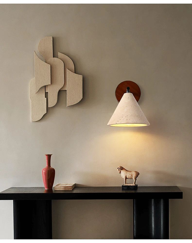 Creative Wabi-Sabi Cone Triangle Wall Light