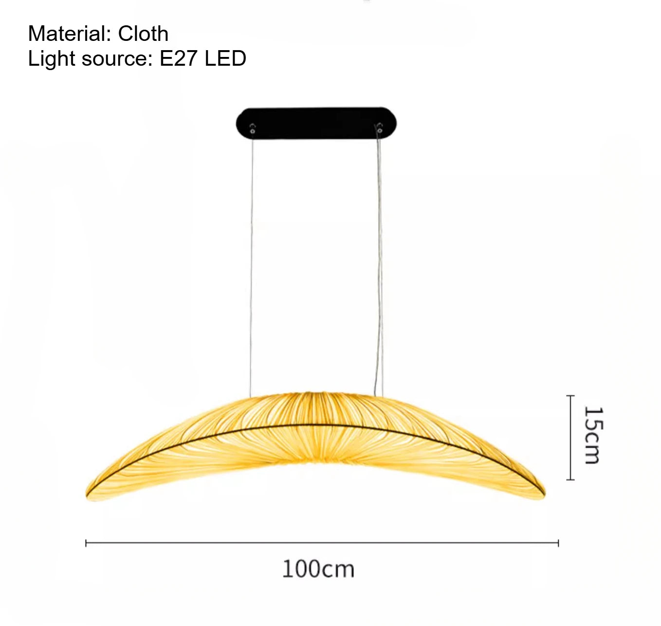 Bohemian Fabric LED Pendant Light