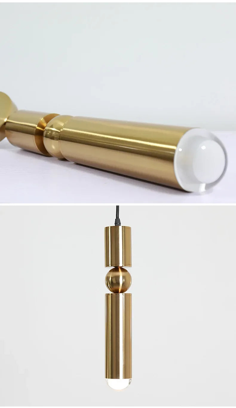 Lámpara colgante con foco LED nórdico moderno