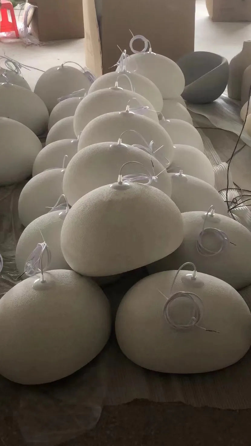 Lámpara colgante LED nórdica Wabi-Sabi