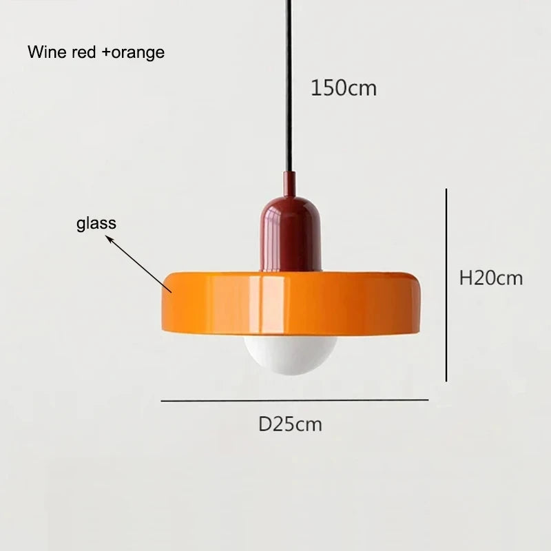Nordic Glass Bauhaus Chandelier