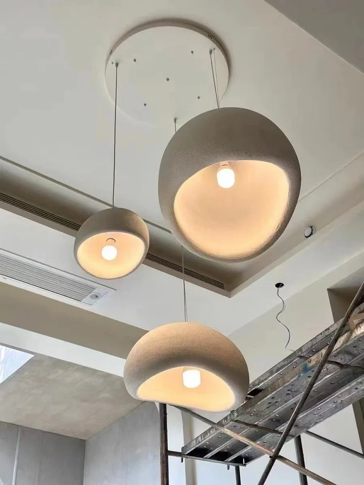 Lámpara colgante LED nórdica Wabi-Sabi