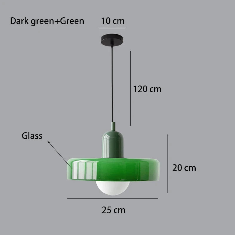 Nordic Glass Bauhaus Chandelier