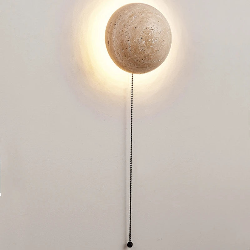 Modern Travertine Limestone Wall Lamp