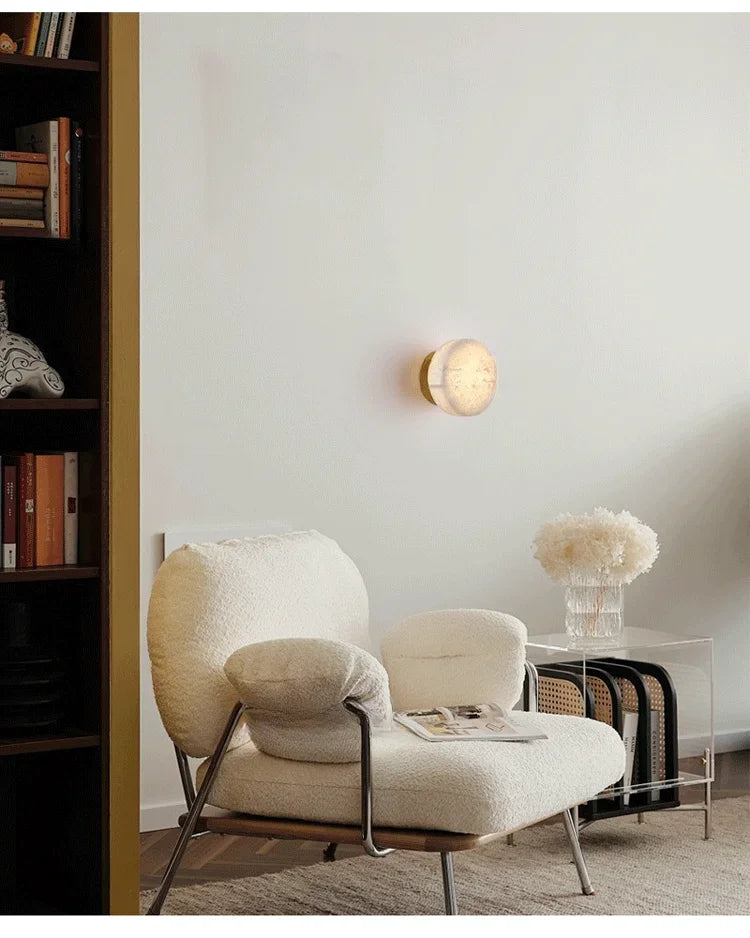 Luxury Spanish Natural Marble Wall Lamp