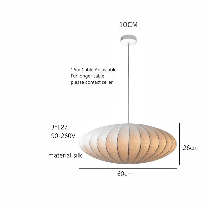 Wabi-Sabi Silk Pendant Light