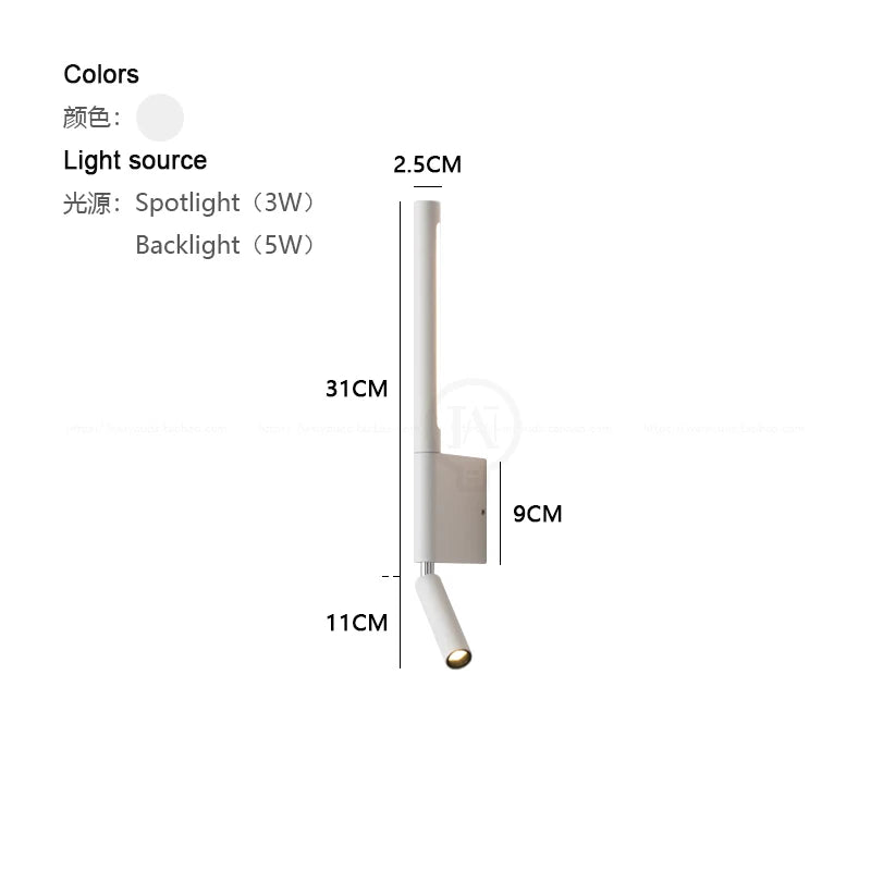 Minimalist Nordic 330° Rotatable Wall Lamp