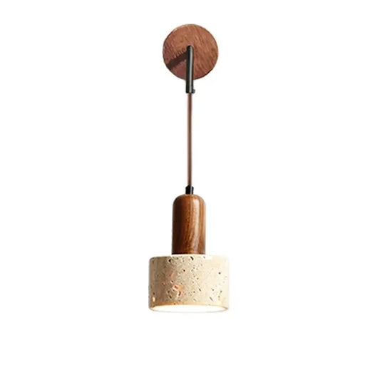 Natural Yellow Marble LED Wall Lamp