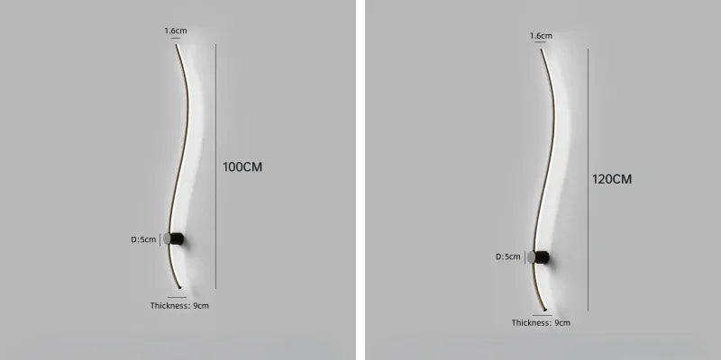 Minimalist Aluminum Strip Wall Lamp