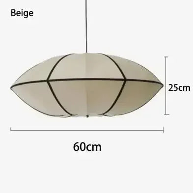 Lámpara colgante de tela nórdica zen