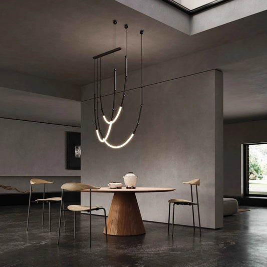 Nordic Italian Designer Linear Chandelier