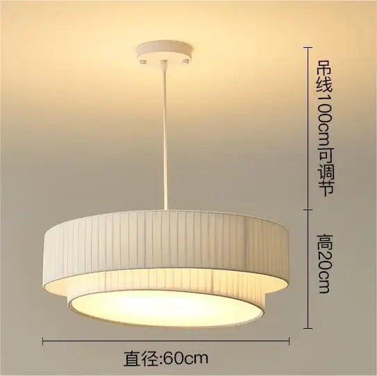 Modern Fabric Pendant Light