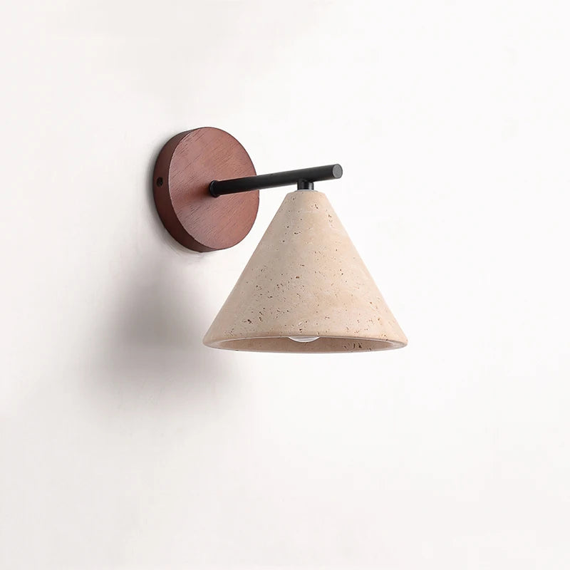 Creative Wabi-Sabi Cone Triangle Wall Light