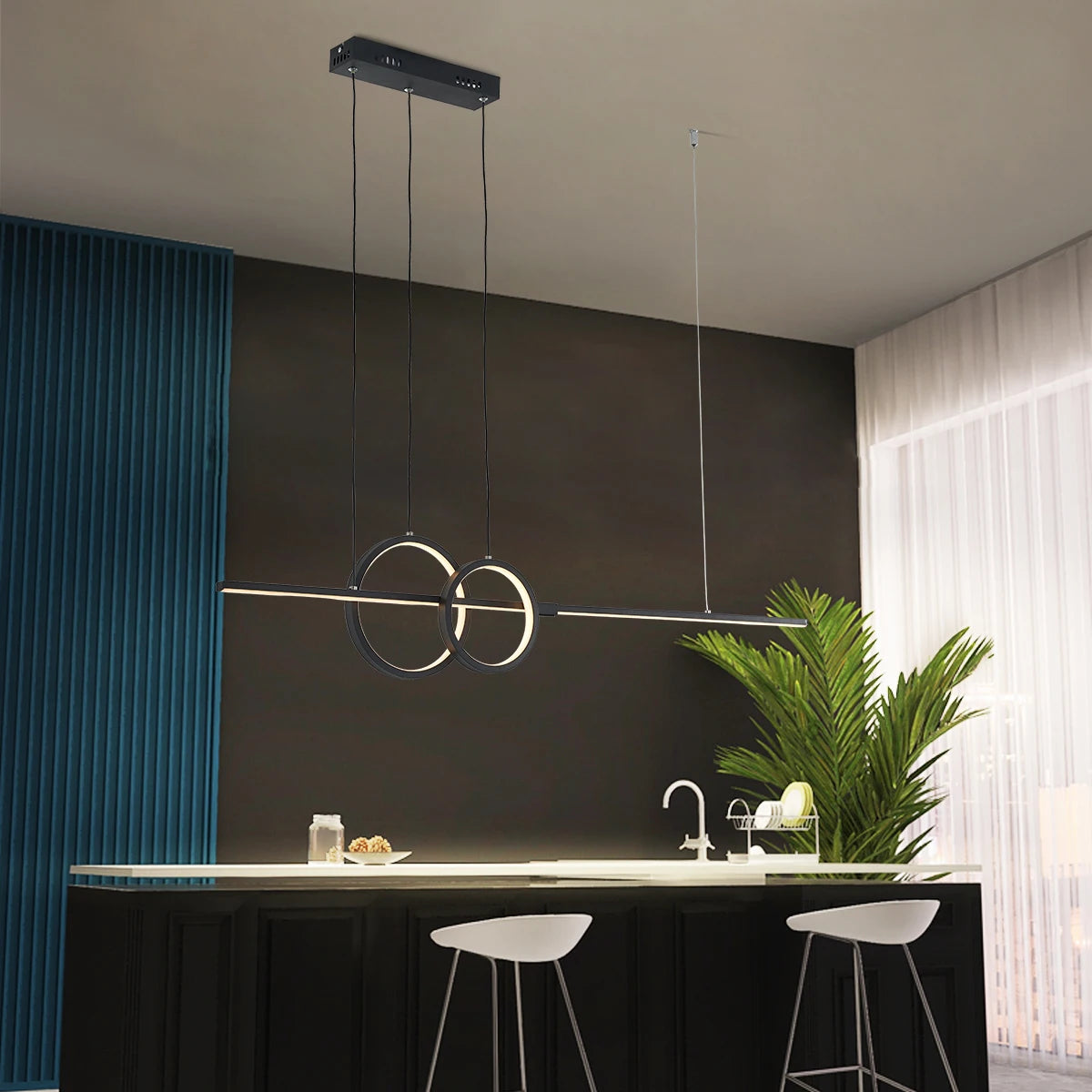 Lámpara de araña LED minimalista nórdica
