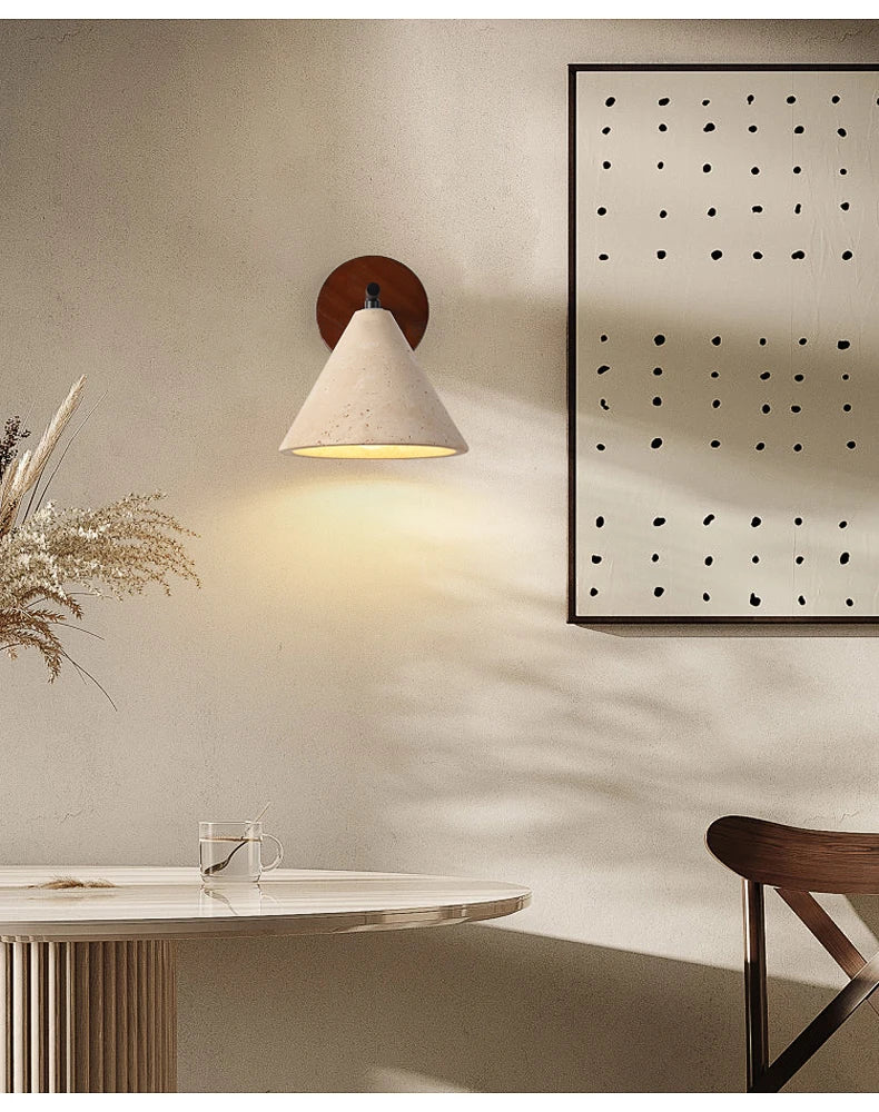 Creative Wabi-Sabi Cone Triangle Wall Light