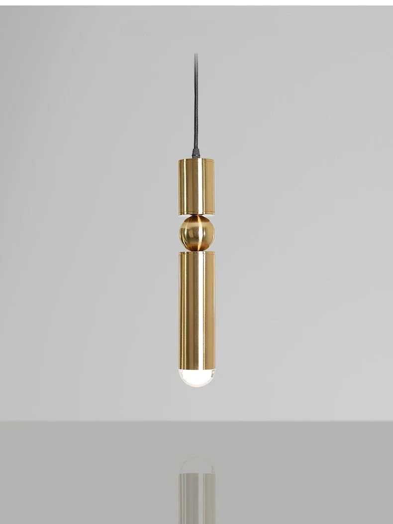 Lámpara colgante con foco LED nórdico moderno
