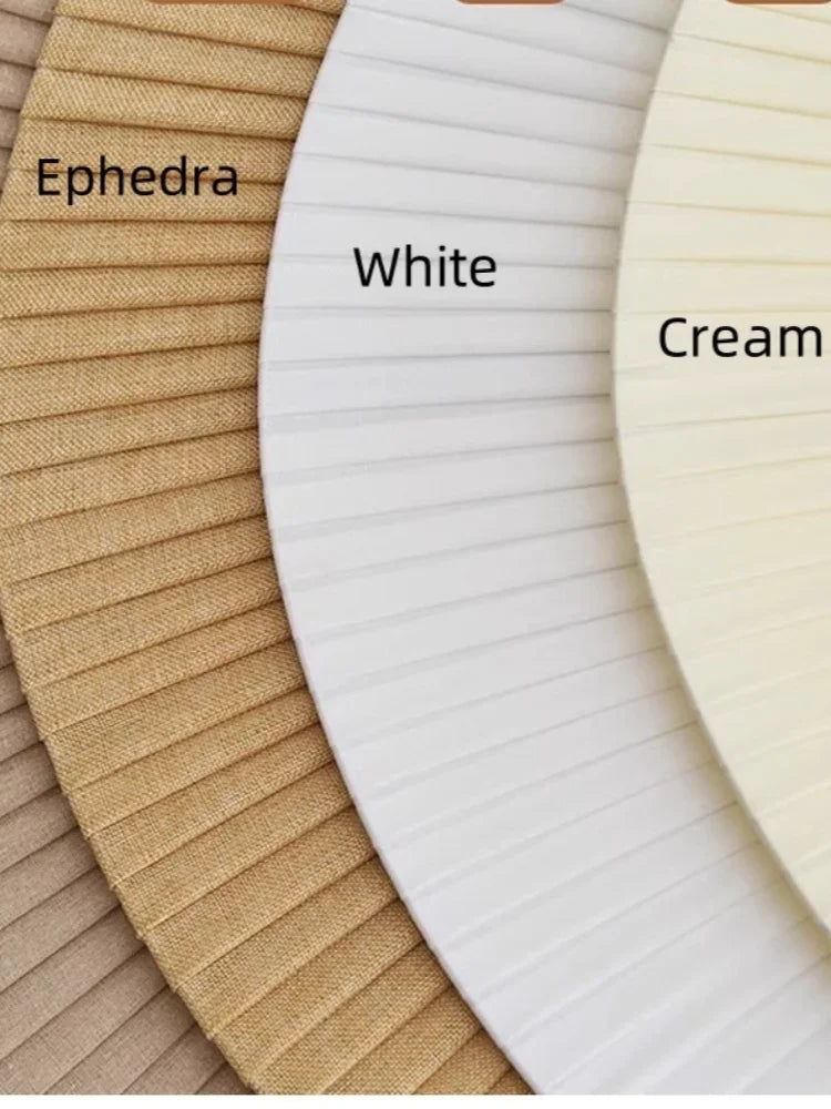 Lámpara colgante nórdica con forma de sombrero de tela