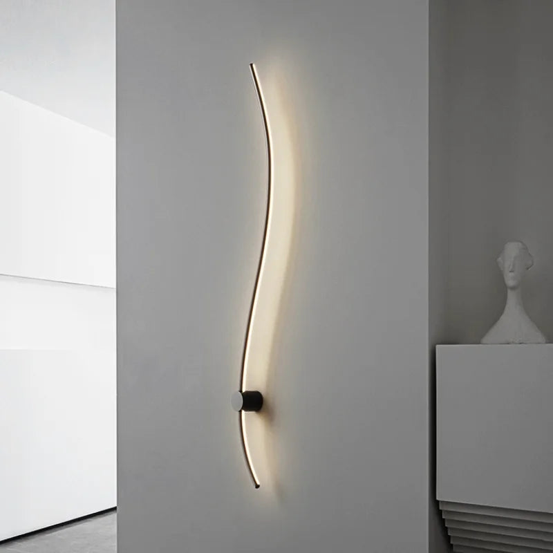 Minimalist Aluminum Strip Wall Lamp