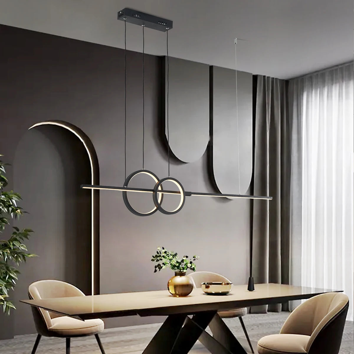 Lámpara de araña LED minimalista nórdica