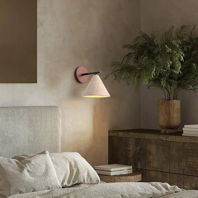 Creative Wabi-Sabi Cone Triangle Wall Light