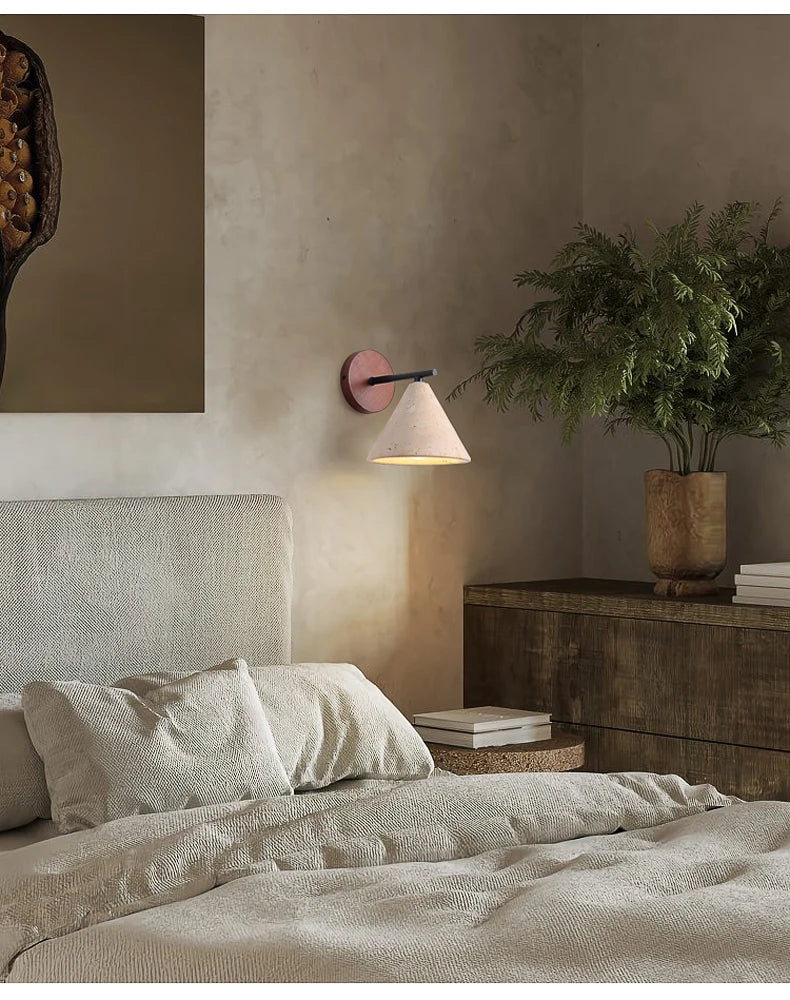 Creative Wabi-Sabi Cone Triangle Wall Light