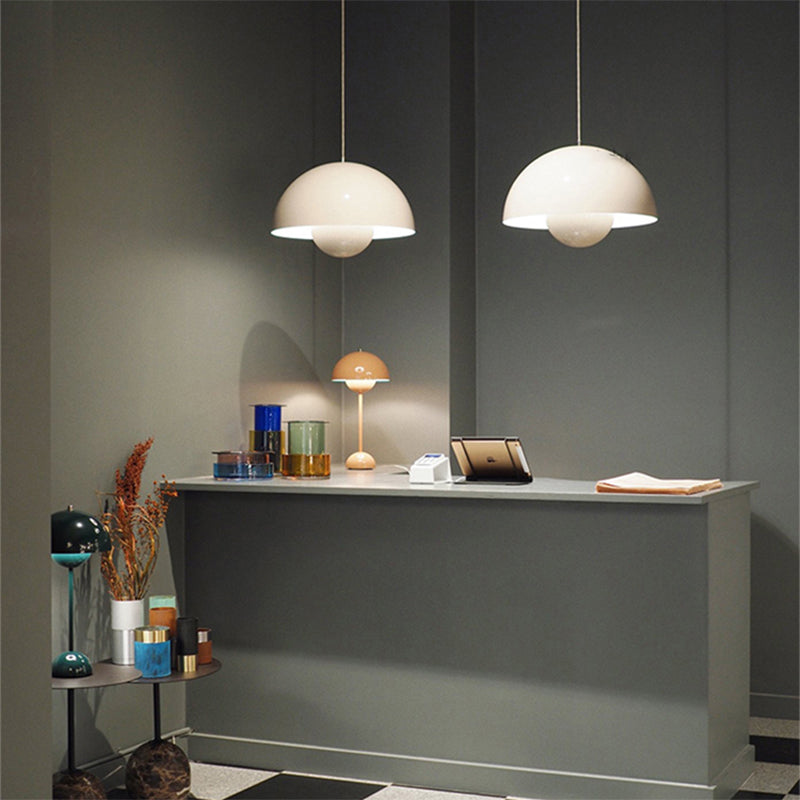 Denmark Designer Semicircular Flower Bud Pendant Lamp