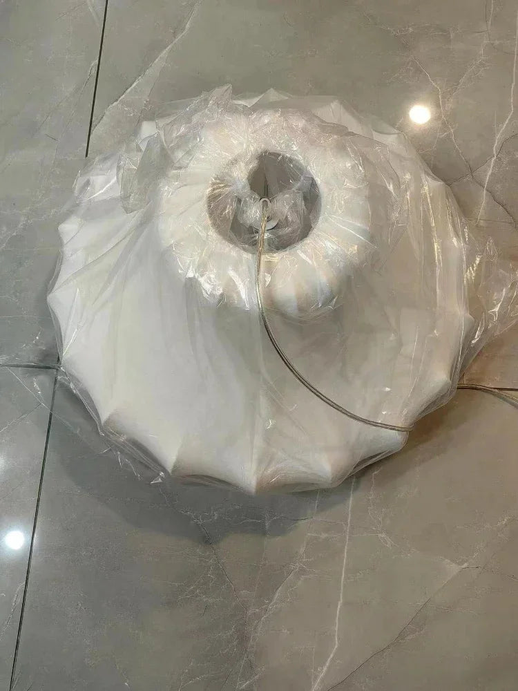 Lámpara colgante de seda