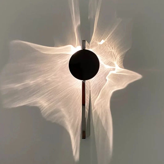 Modern Minimalist Stainless Steel Rotating Wall Lamp