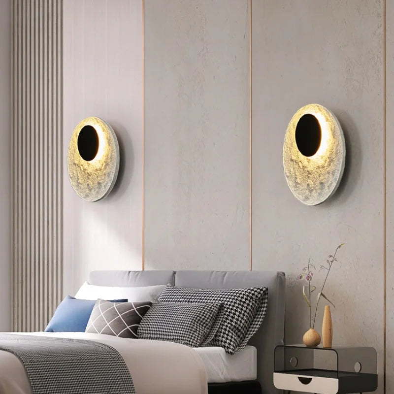 Nordic Designer Resin Disc Wall Lamp